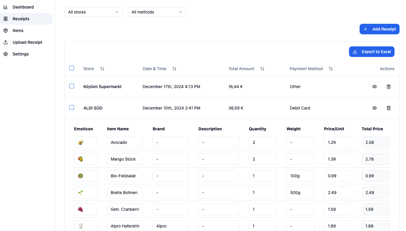Item Tracking